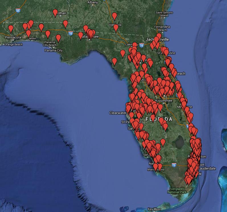 Location of Florida Archers